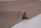 100% Cotton Waffle Fabric - Desert Sand