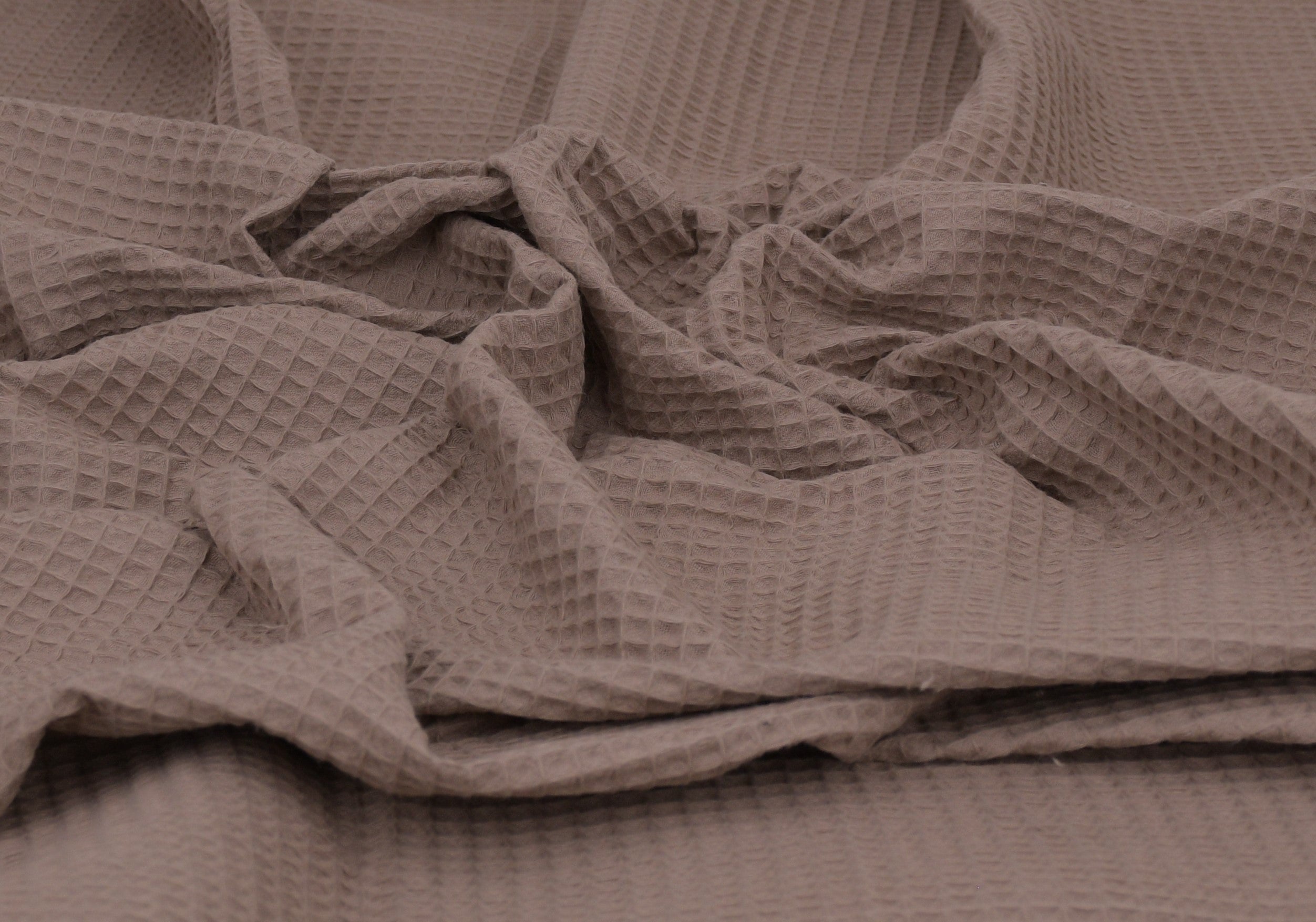100% Cotton Waffle Fabric - Desert Sand