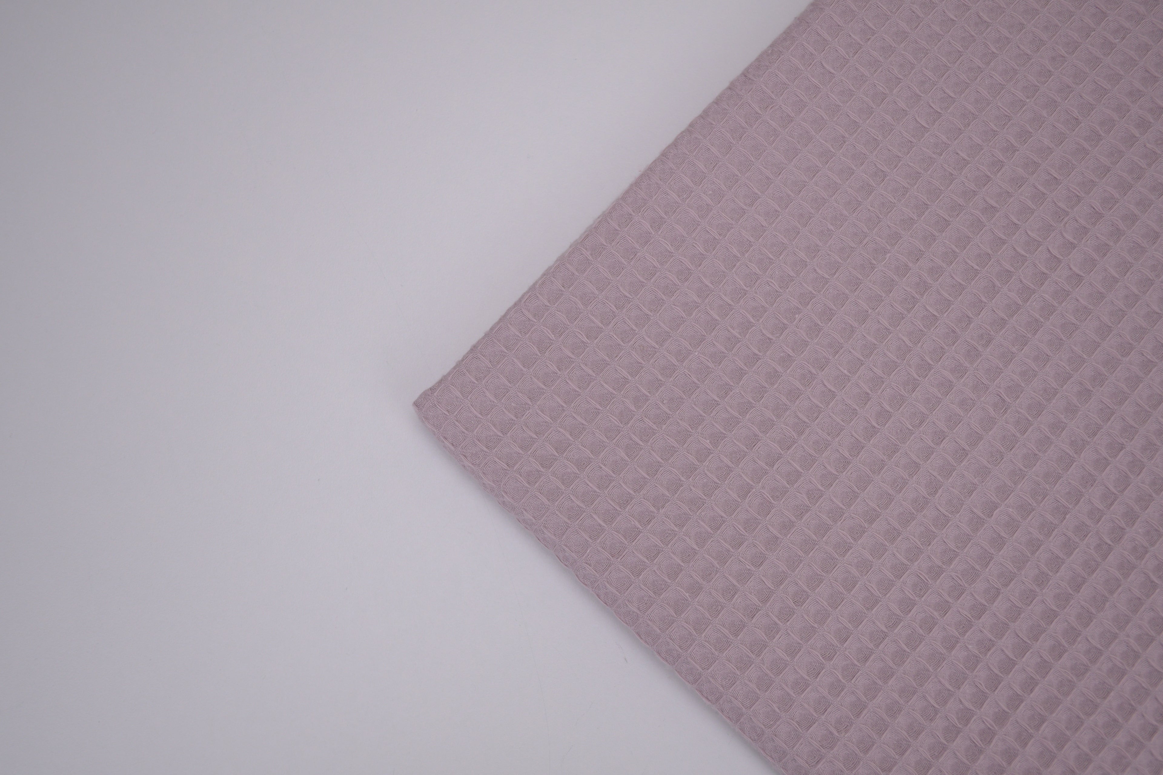 100% Cotton Waffle Fabric - Dust Pink