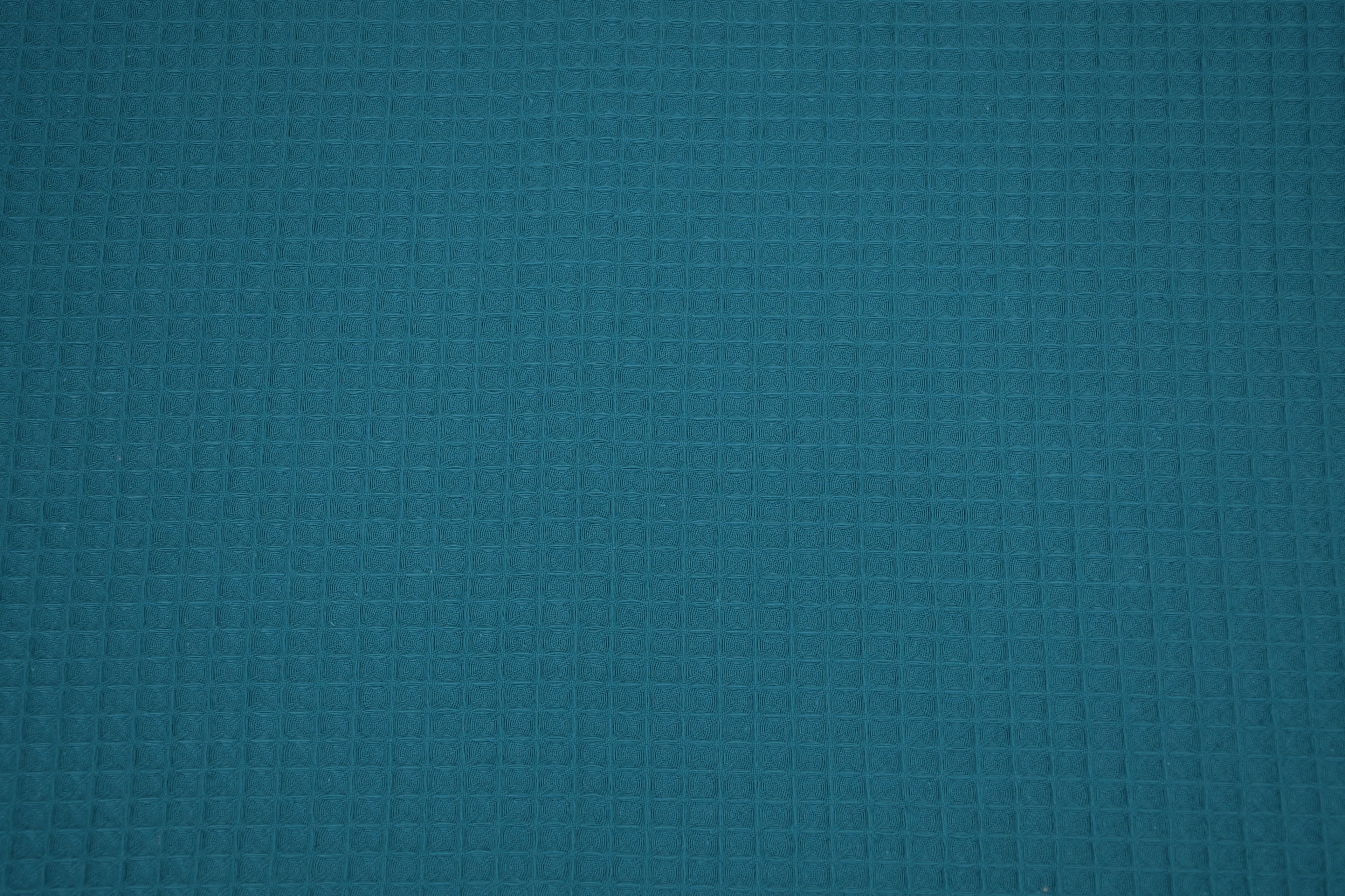 100% Cotton Waffle Fabric - Teal Green