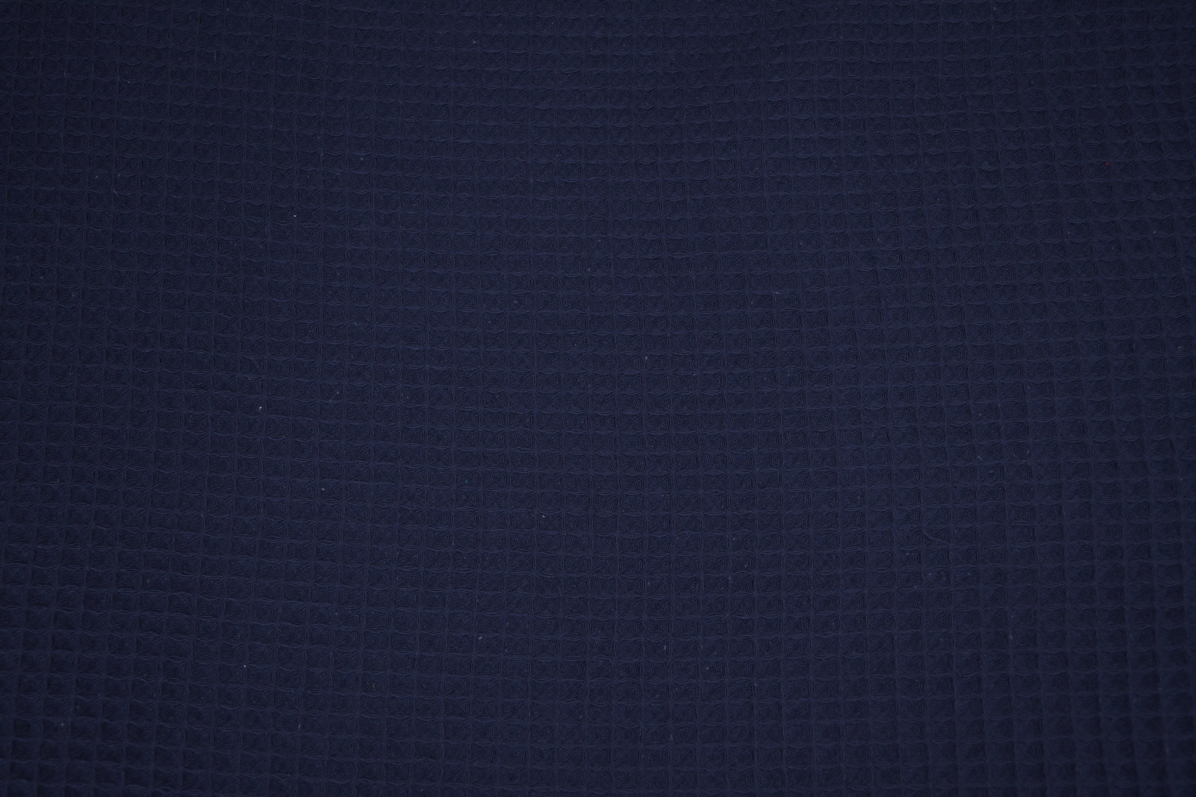 100% Cotton Waffle Fabric - Navy