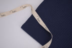 100% Cotton Waffle Fabric - Navy