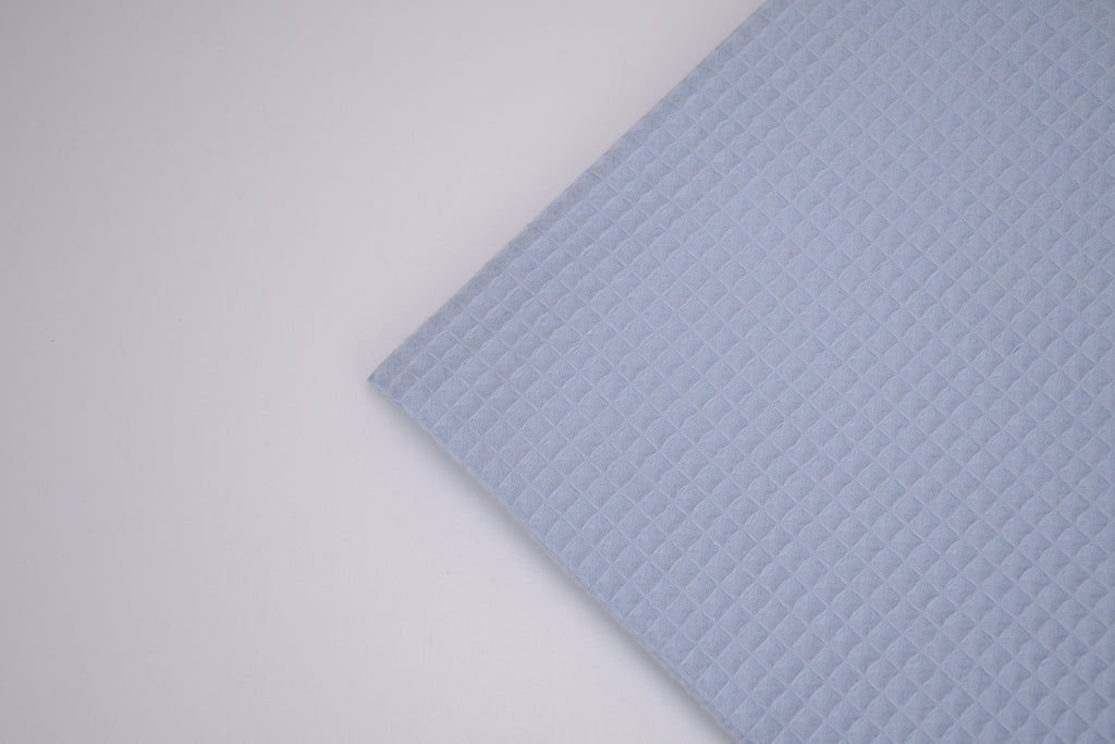 100% Cotton Waffle Fabric - Sky