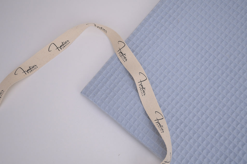 100% Cotton Waffle Fabric - Sky