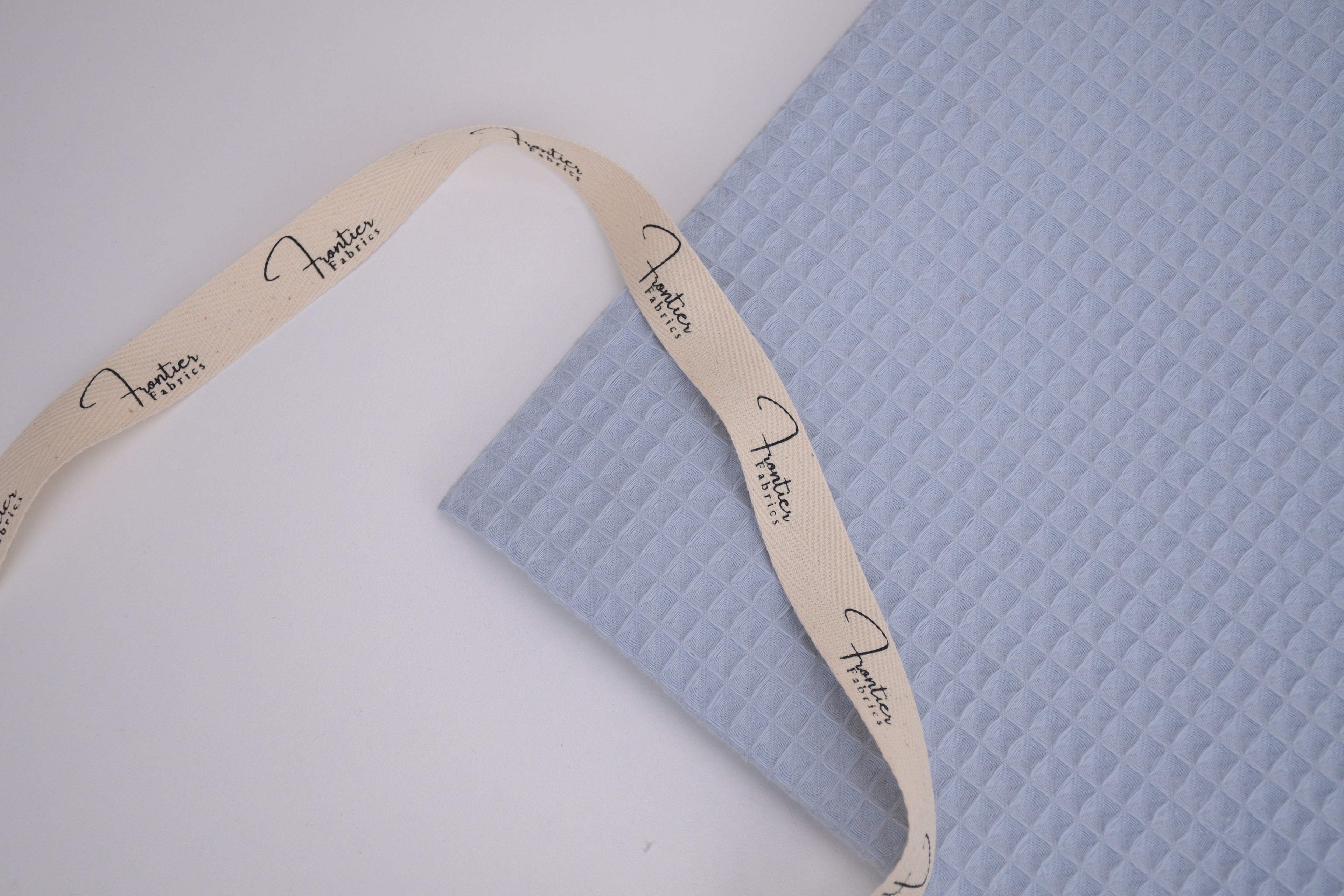 100% Cotton Waffle Fabric - Sky