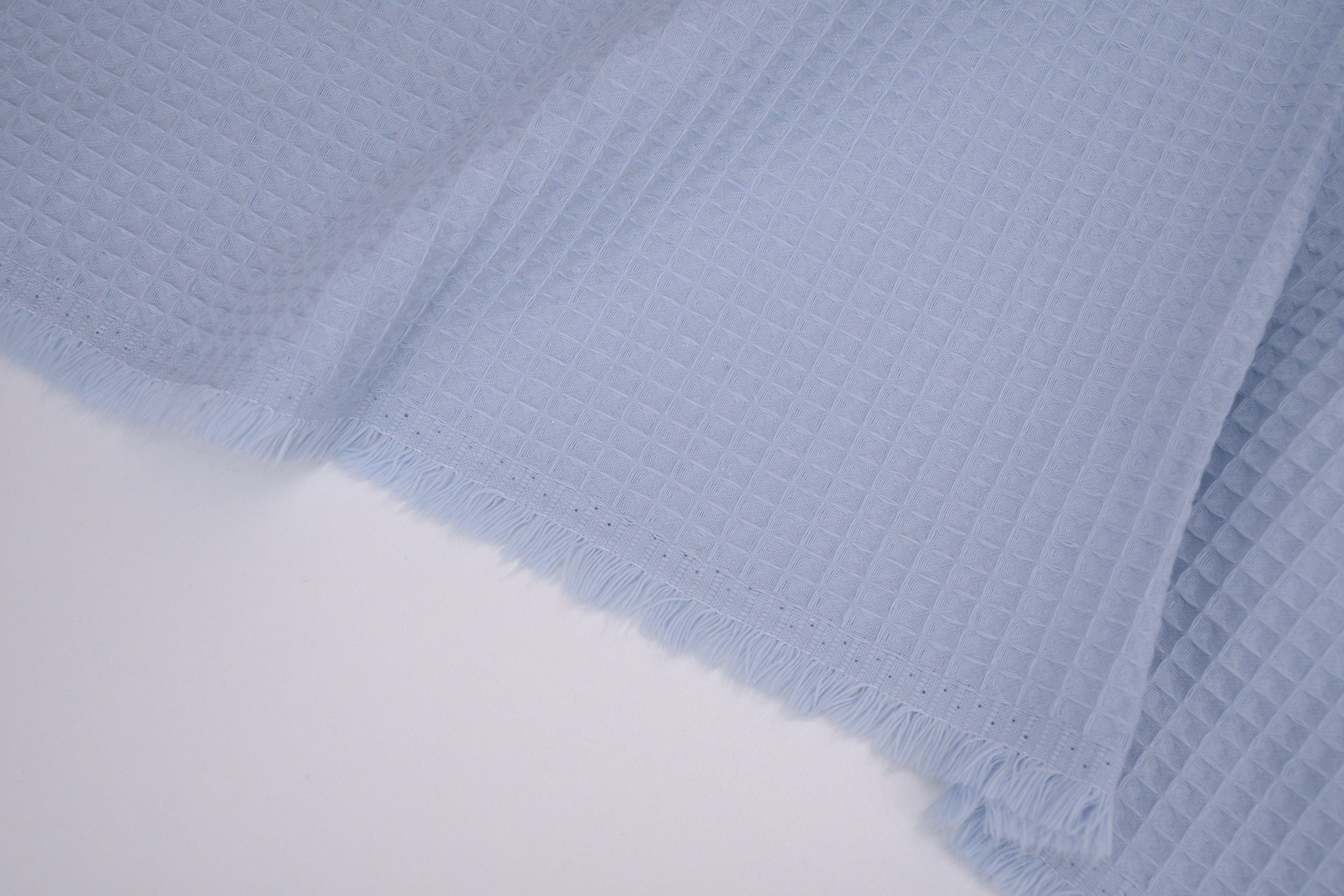 100% Cotton Waffle Fabric - Sky