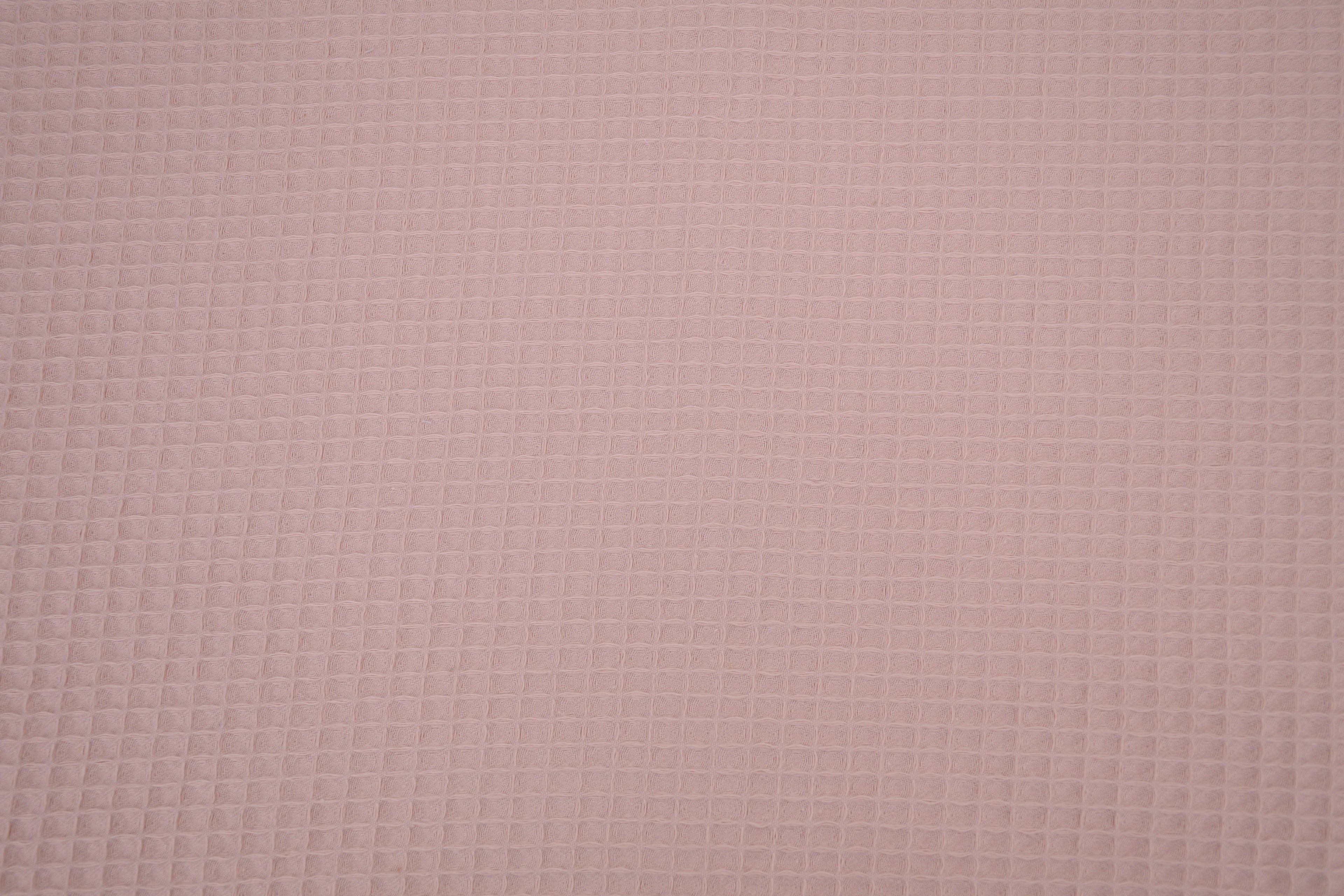 100% Cotton Waffle Fabric - Peachy Pink