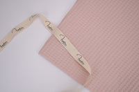 100% Cotton Waffle Fabric - Peachy Pink