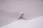100% Cotton Waffle Fabric - Silver Grey