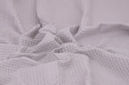 100% Cotton Waffle Fabric - Silver Grey