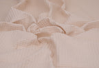 100% Cotton Waffle Fabric - Beige