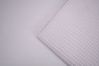 100% Cotton Waffle Fabric - Pure White
