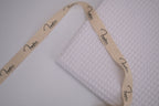 100% Cotton Waffle Fabric - Pure White