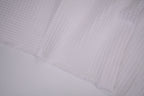 100% Cotton Waffle Fabric - Pure White
