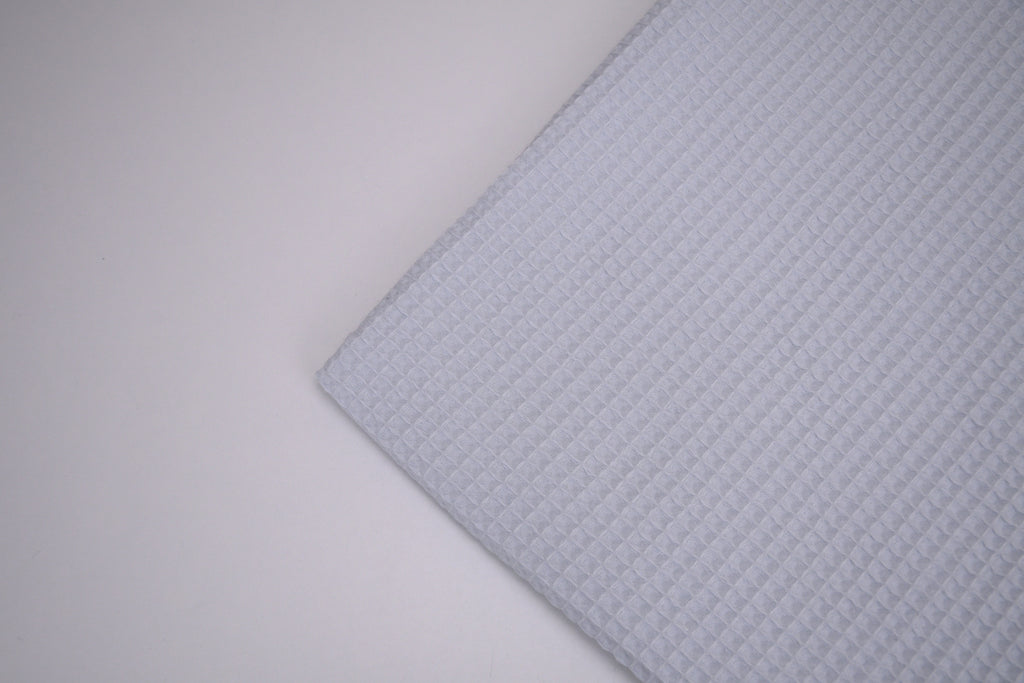 100% Cotton Waffle Fabric - Cloud Blue