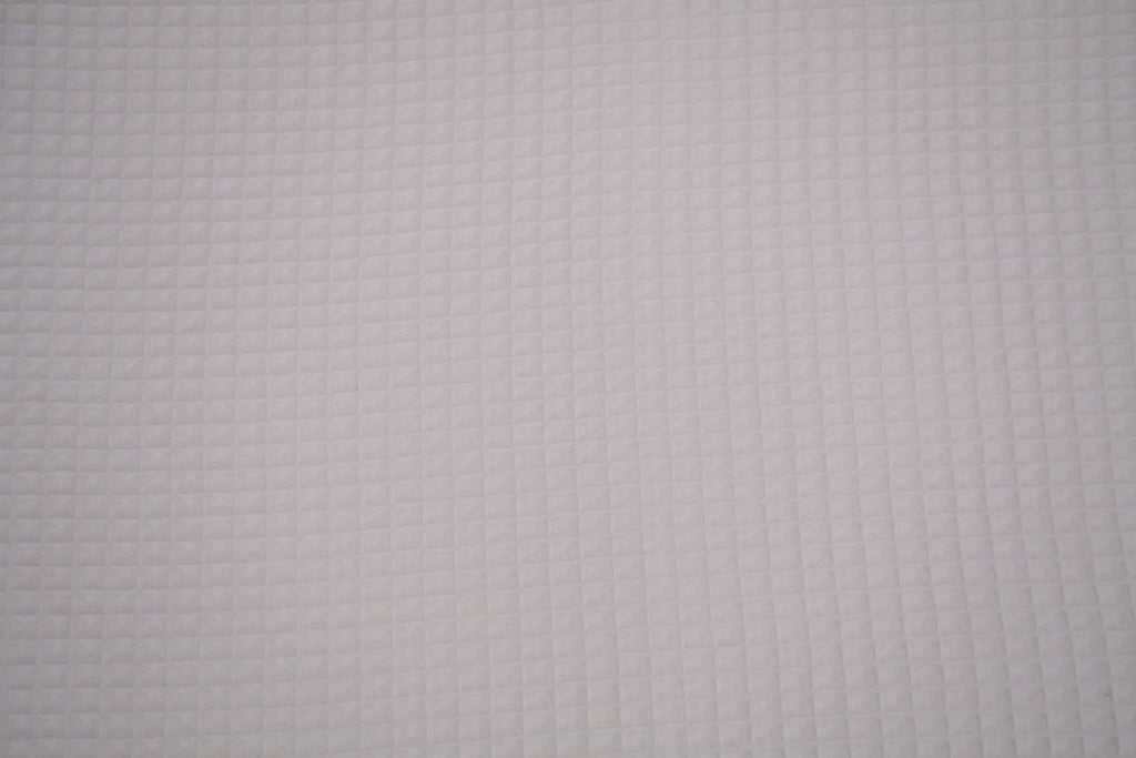 100% Cotton Waffle Fabric - Off White