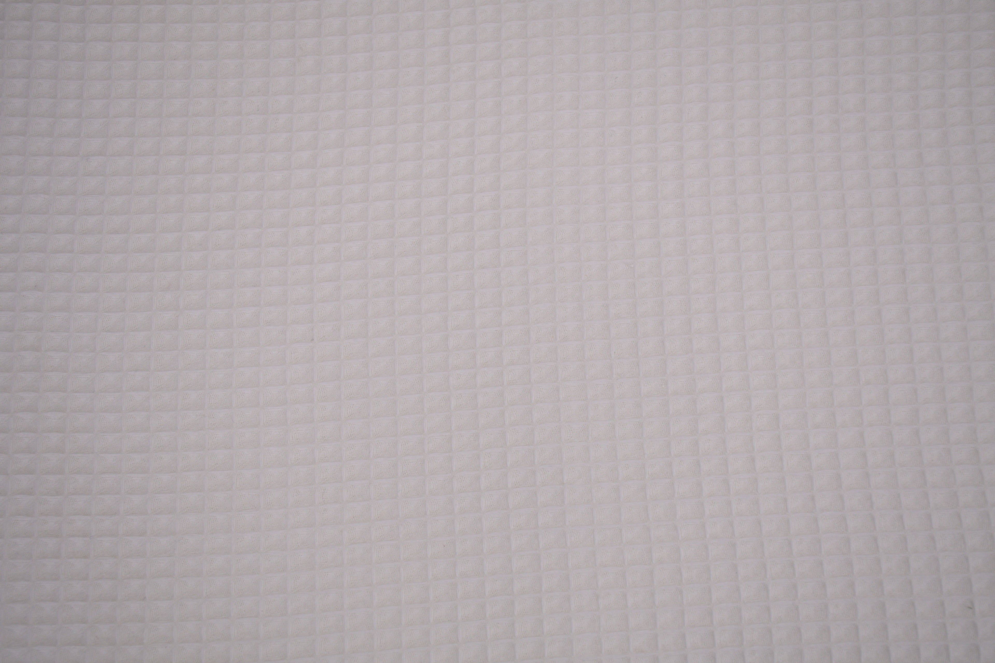 100% Cotton Waffle Fabric - Off White