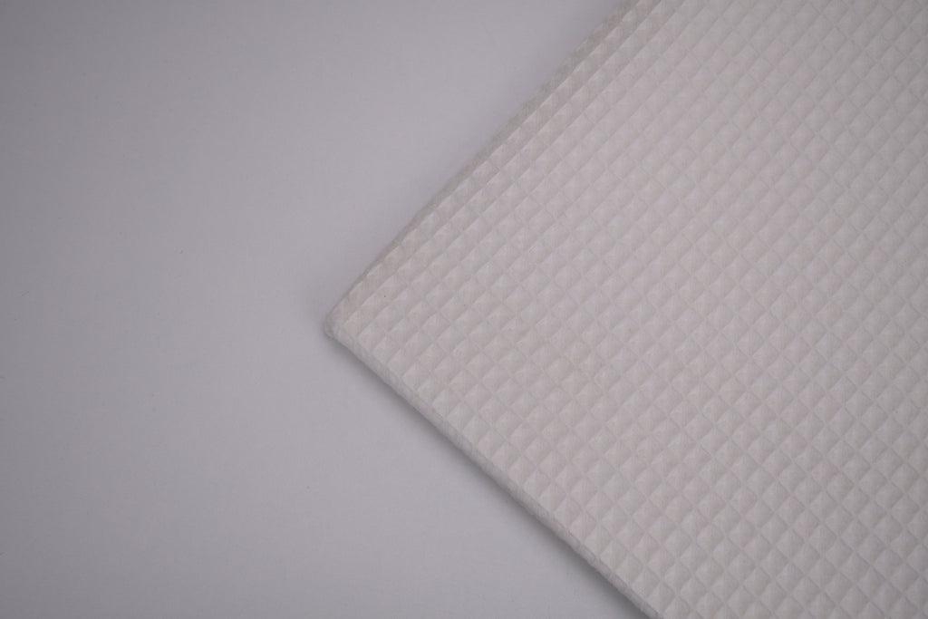 100% Cotton Waffle Fabric - Off White