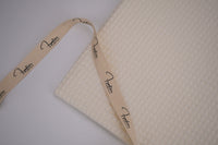 100% Cotton Waffle Fabric - Cream
