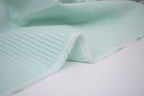 100% Cotton Waffle Fabric - Pastel Mint