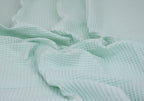 100% Cotton Waffle Fabric - Pastel Mint
