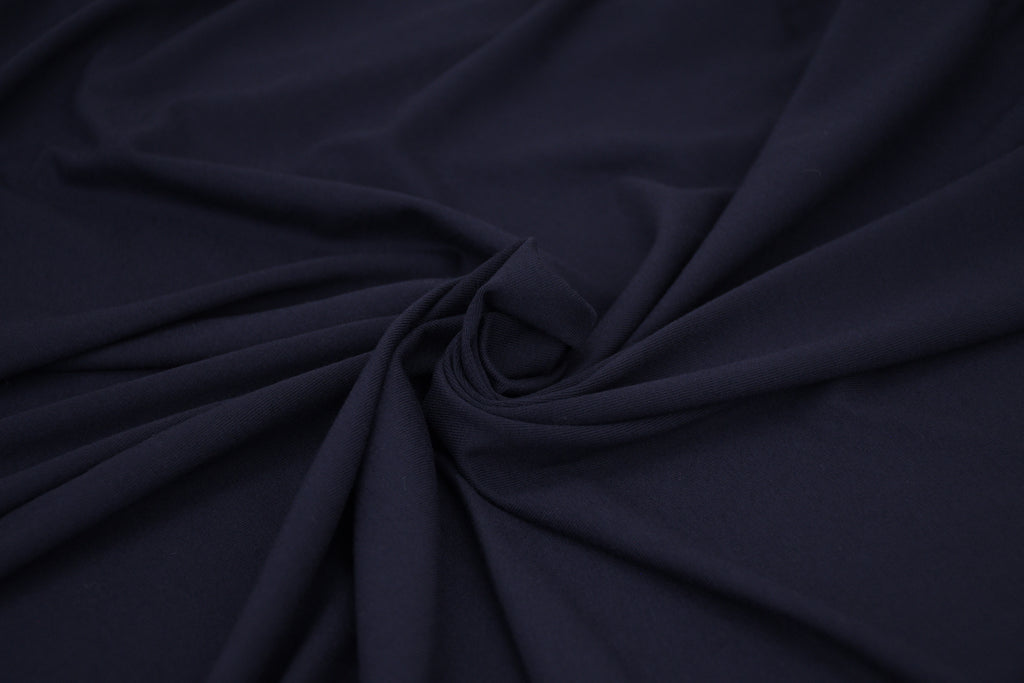 Bamboo Rayon Spandex Jersey - Jet Black