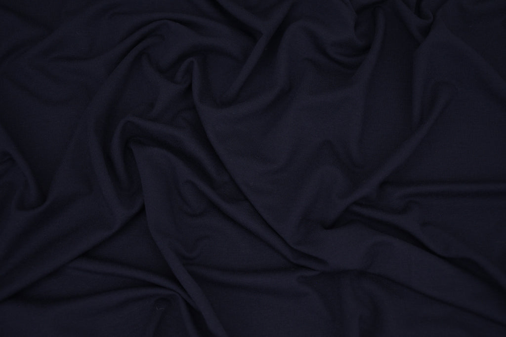 Bamboo Rayon Spandex Jersey - Jet Black