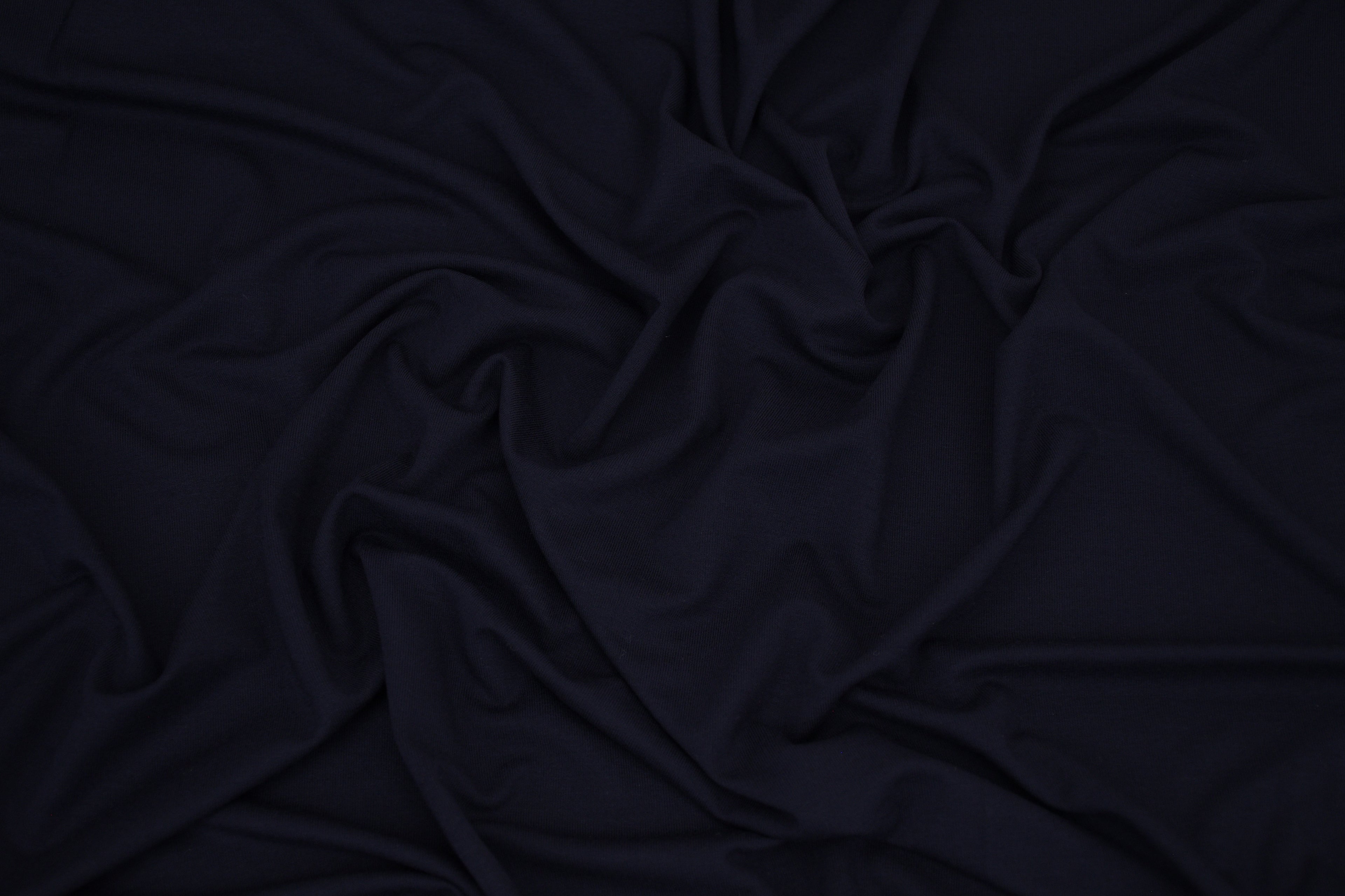 Bamboo Rayon Spandex Jersey - Jet Black