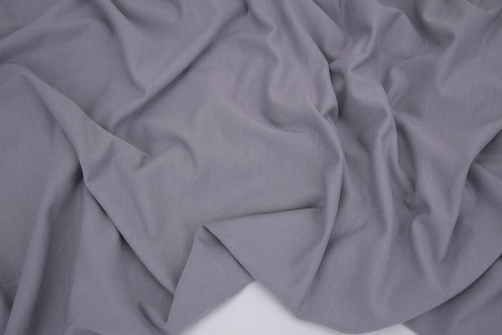 Bamboo Rayon Spandex Jersey - Grey
