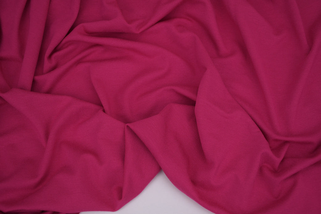 Bamboo Rayon Spandex Jersey - Electric Pink