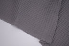 100% Cotton Waffle Fabric - Charcoal