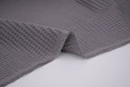 100% Cotton Waffle Fabric - Charcoal