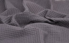 100% Cotton Waffle Fabric - Charcoal