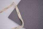 100% Cotton Waffle Fabric - Charcoal