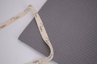 100% Cotton Waffle Fabric - Charcoal