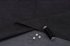 Denim chambray lavé 5 oz – Noir carbone