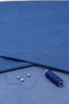 5oz Soft Cotton Spandex Chambray Denim Fabric– Stone Blue