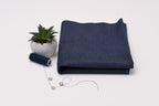 Denim chambray lavé 5 oz – Bleu encre