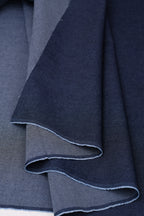 Denim chambray lavé 5 oz – Bleu encre