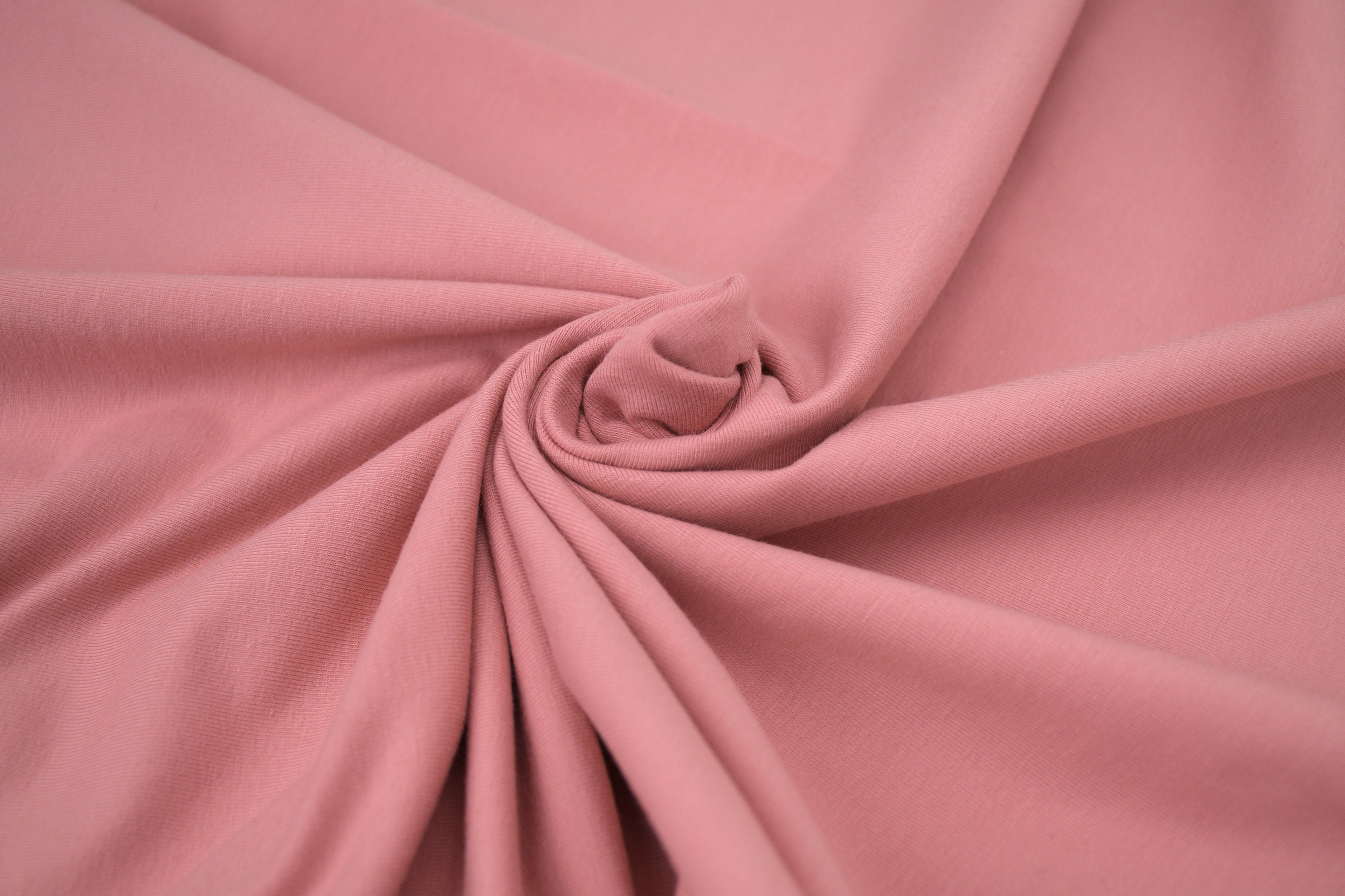 Single Jersey Knit Cotton Spandex Fabric - Blush Pink