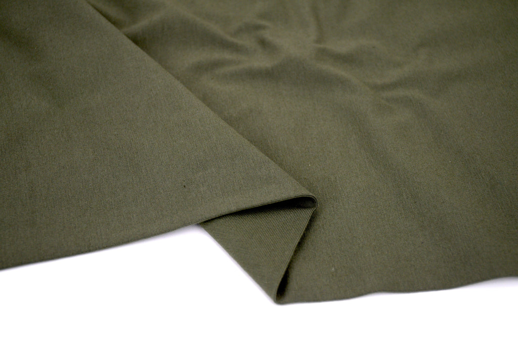 Single Jersey Knit Cotton Spandex Fabric - Green Tea