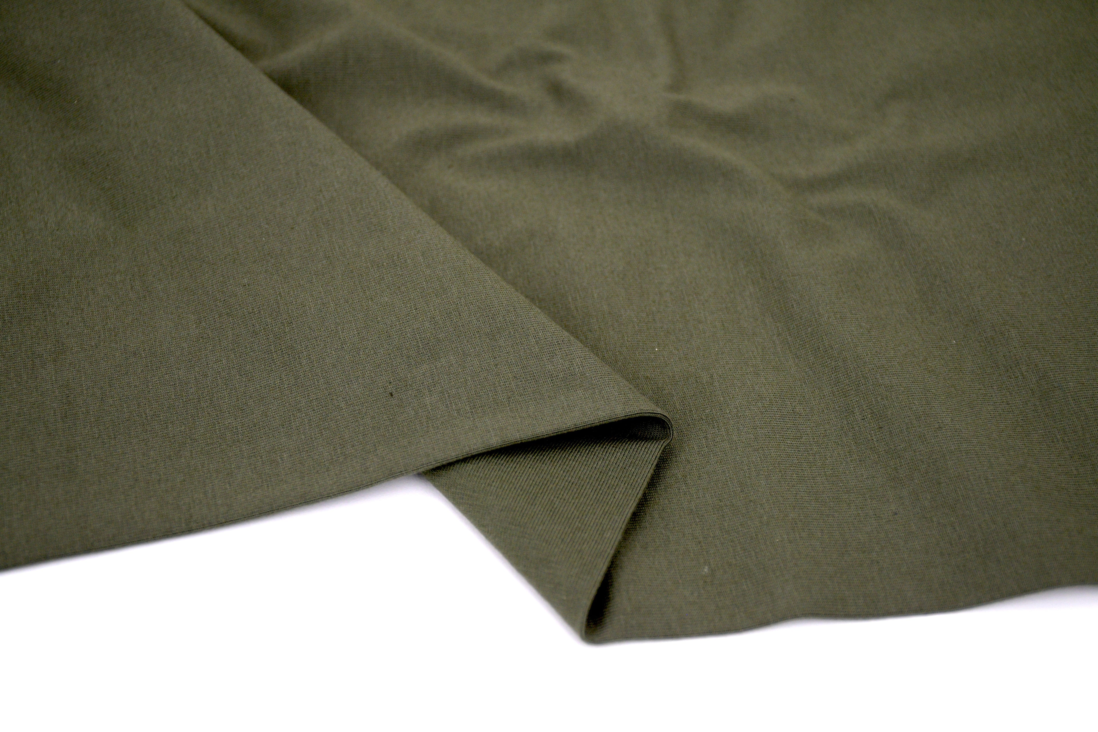 Single Jersey Knit Cotton Spandex Fabric - Green Tea