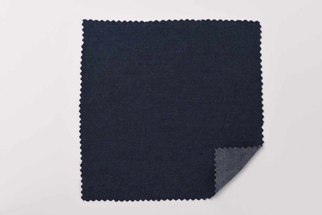Denim chambray lavé 5 oz – Bleu encre