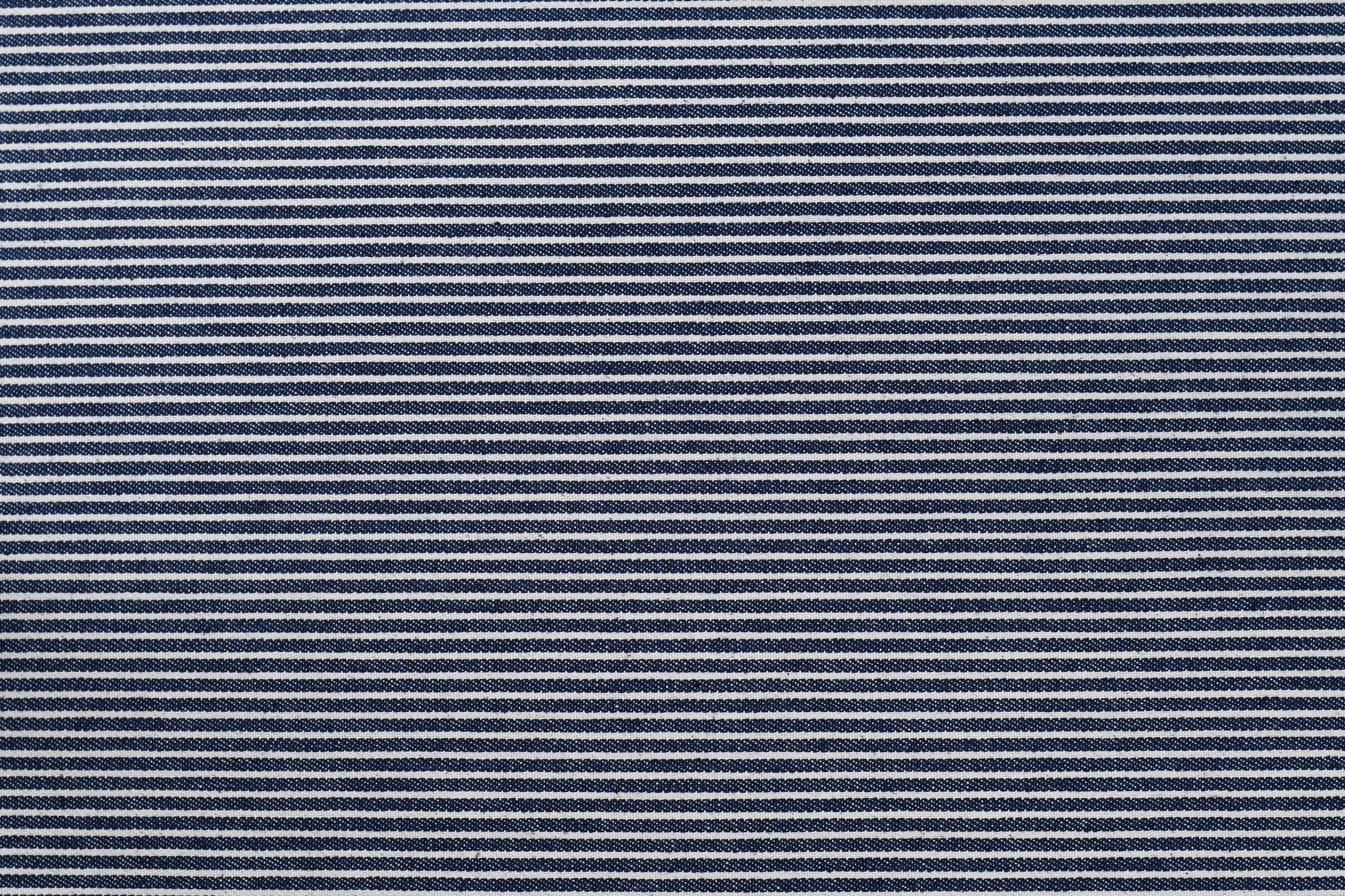 8oz Hickory Stripe Denim – Steel Blue
