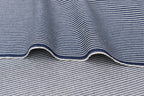 Denim rayé hickory 8 oz – Bleu acier