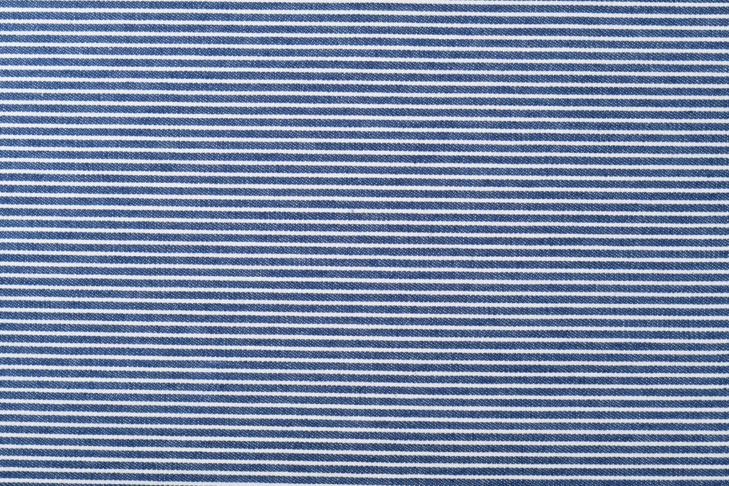 Denim rayé hickory 8 oz – Bleu marin