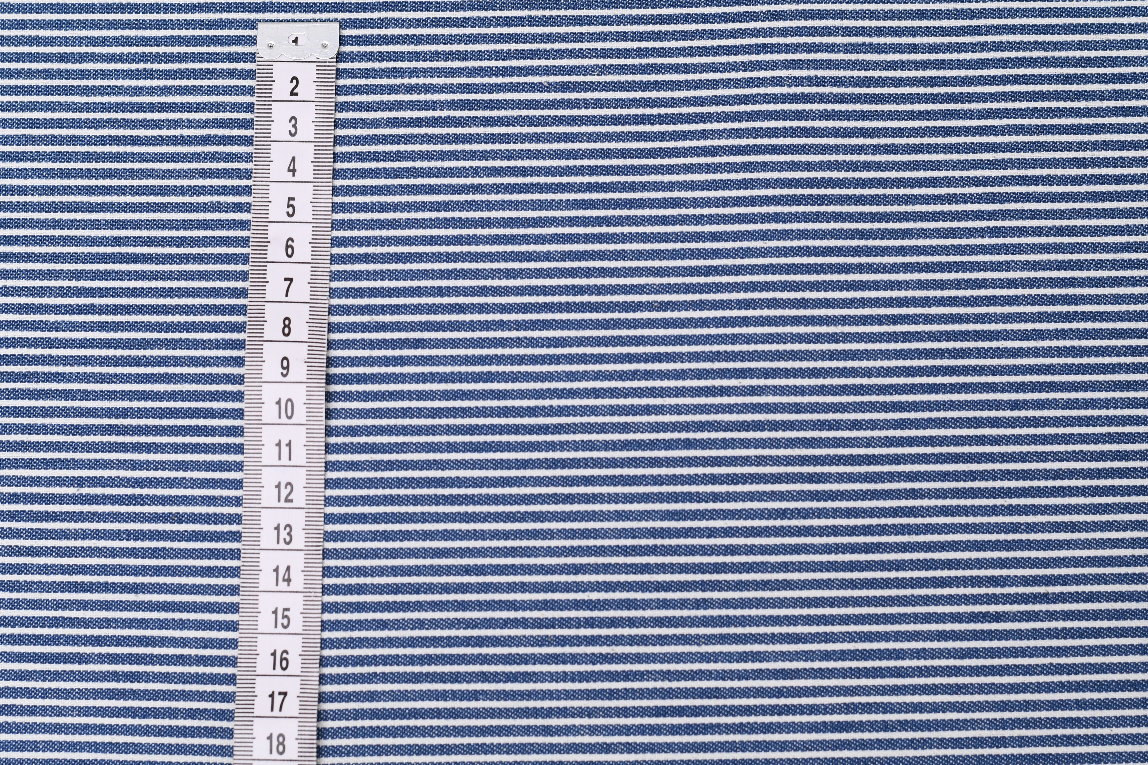 Denim rayé hickory 8 oz – Bleu marin