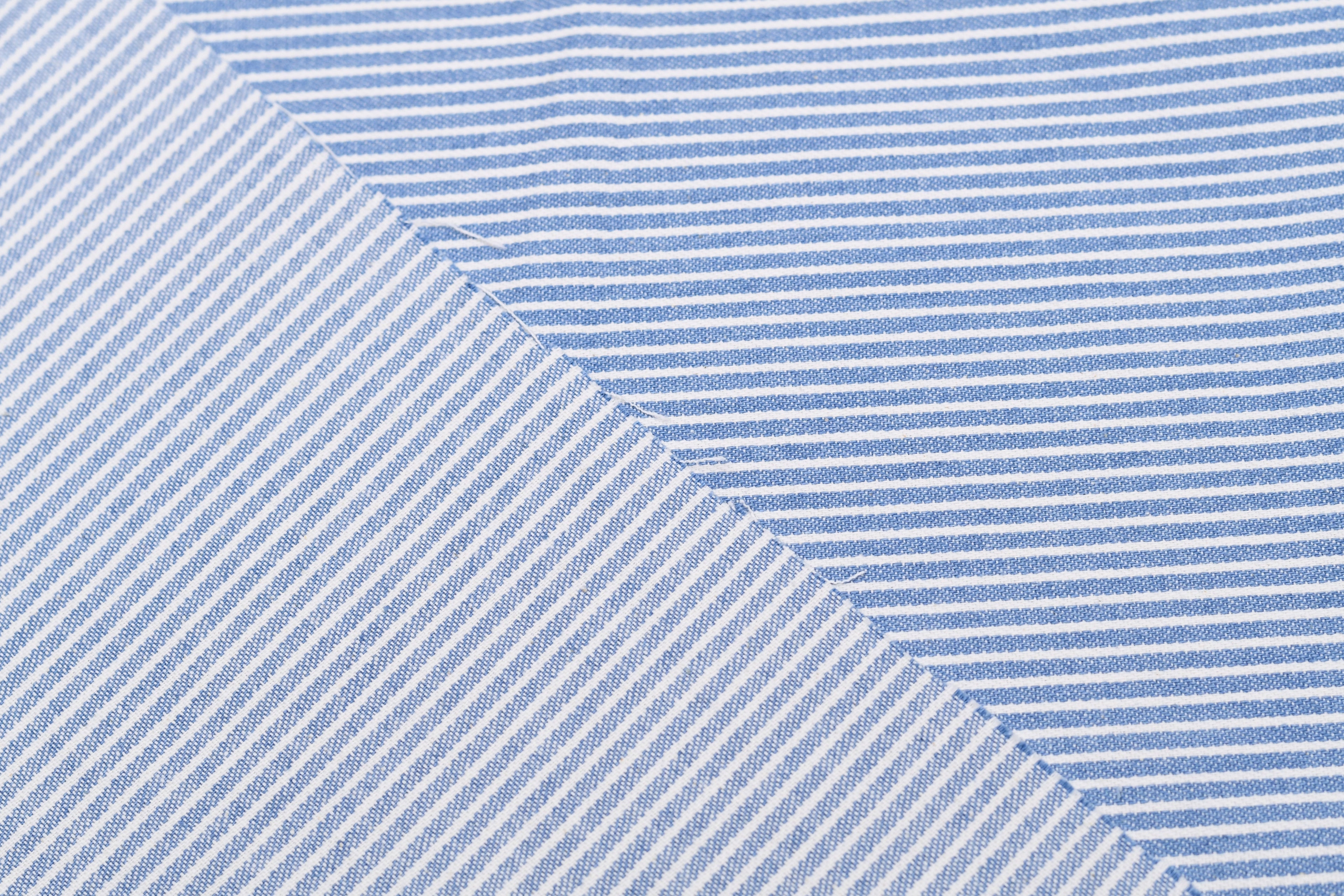 Denim rayé hickory 8 oz – Bleu ciel