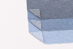 Denim rayé hickory 8 oz – Bleu acier