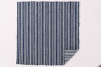 Denim rayé hickory 8 oz – Bleu acier